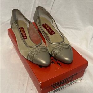 Vaneli Vintage Pewter Flats Elegant Loafers